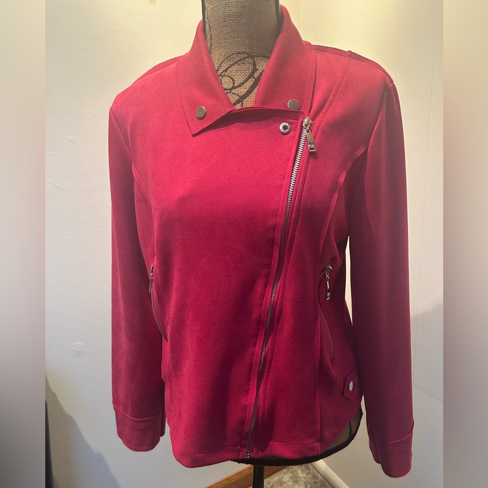 Bright Pink Moto Jacket - Women - Picture 2 of 6